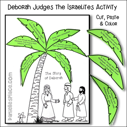 Story of Deborah Palm Tree Leaves Activity Sheet
