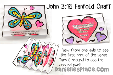John 3:16 Paper Fanfold Craft