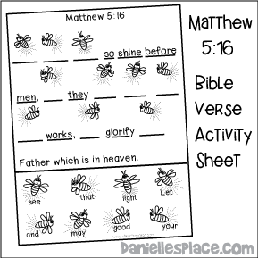 Bible Verse Sheet