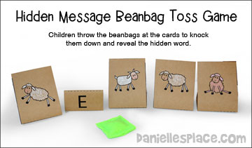 Peace Hidden Message Beanbag Toss Game