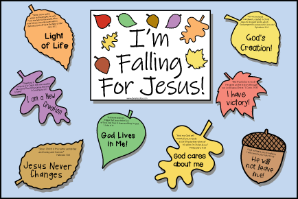 I'm Falling for Jesus Bulletin Board Display and Learning Activity