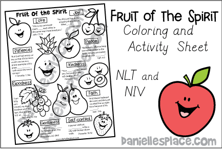 Fruit of the Spirit Fill-in-the-blank Activity Sheet