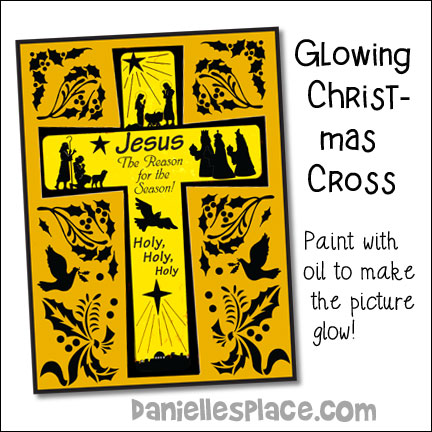 Glowing Christmas Cross Craft