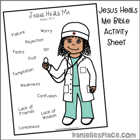 Jesus Heals Me Activity Sheet