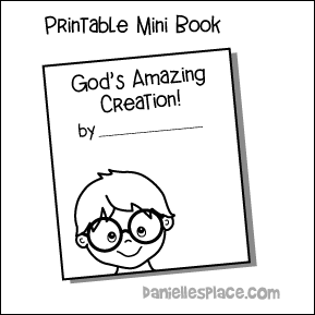 God's Amazing Creation Mini Book Craft