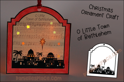 Christmas Nativity Hymn Ornament Craft