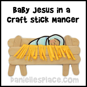 Baby Jesus Manger Craft