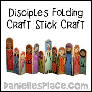 Disciples Folding Craft Stick Craft