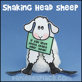 Sheep with Shaking Head Craft
