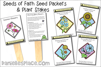 Seeds of Faith Seed Packets and Plant Stake Craft