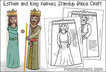 Queen Esther and King Xerxes Standup Craft
