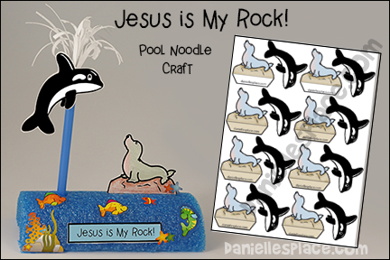 Jesus is My Rock Pool Noodle Craft for Beach Theme VBS