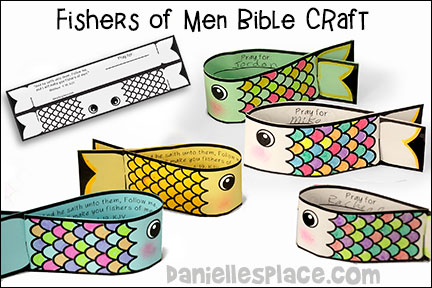 Fishers of Men Paper Fish Bible Craft
