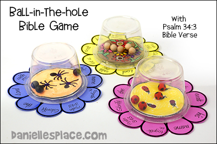 Ball-in-the-Hole Bible Verse Craft