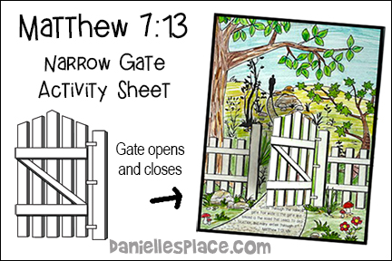 Narrow Gate Activity Sheet