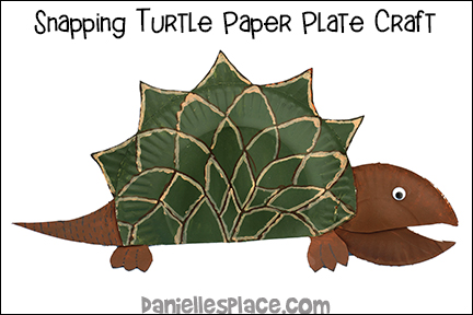 Snapping Turtle Paper Plate Craft