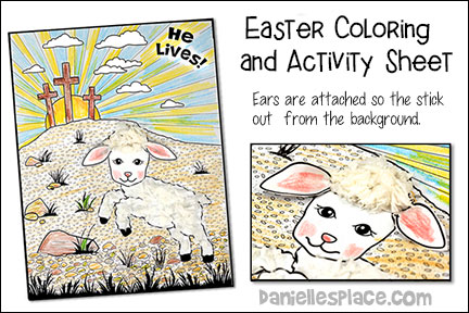 Calvary Easter Coloring and Activity Sheet