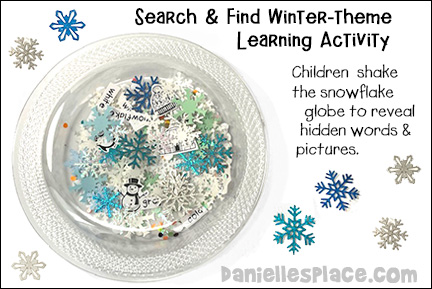 Winter-themed Search & Find Learning Activity
