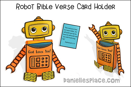Robot Card Holder Craft For VBS