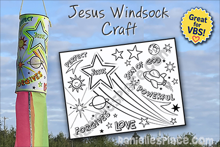 Jesus Windsock Craft