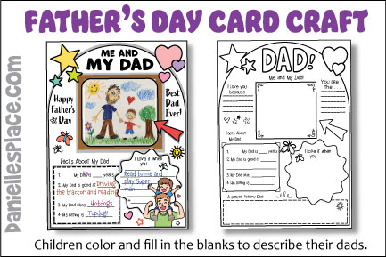 Fill-in-the Blanks Father's Day Card Craft