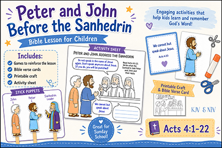 Peter and John Before the Sanhedrin Bible Lesson from Acts 4