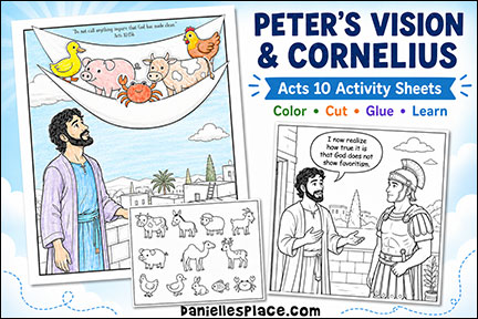 Peter's Vision Activity Sheets from Acts 10